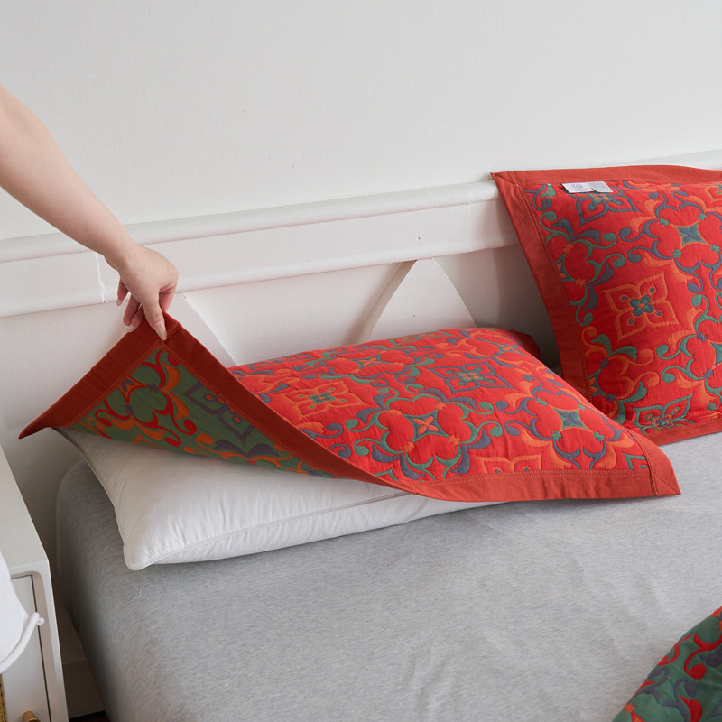 家居好物60S新疆长绒棉细纱毛巾被盖毯大床盖可水洗枕头巾防头油