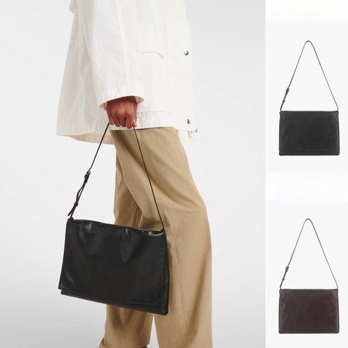 肯豆同款Nan Shoulder邮差包羊皮高级感信封包单肩包翻盖腋下包