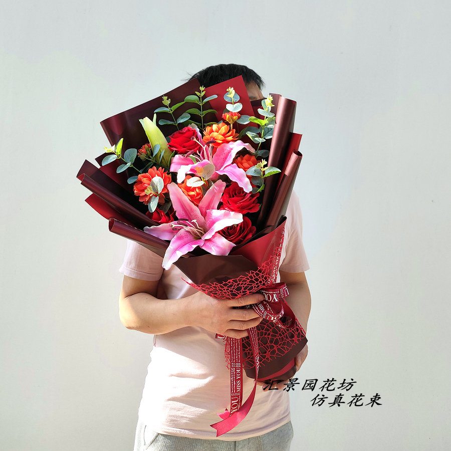 仿真花束交车礼仪颁奖献花妇女节母亲节教师节毕业季拍照情人节