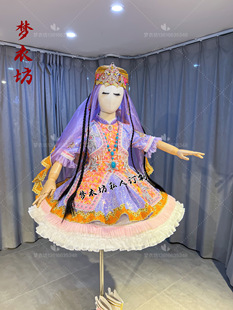 快乐阳光演出服女童《小胡杨》新疆哈萨克纳西族壮族普米族民族服
