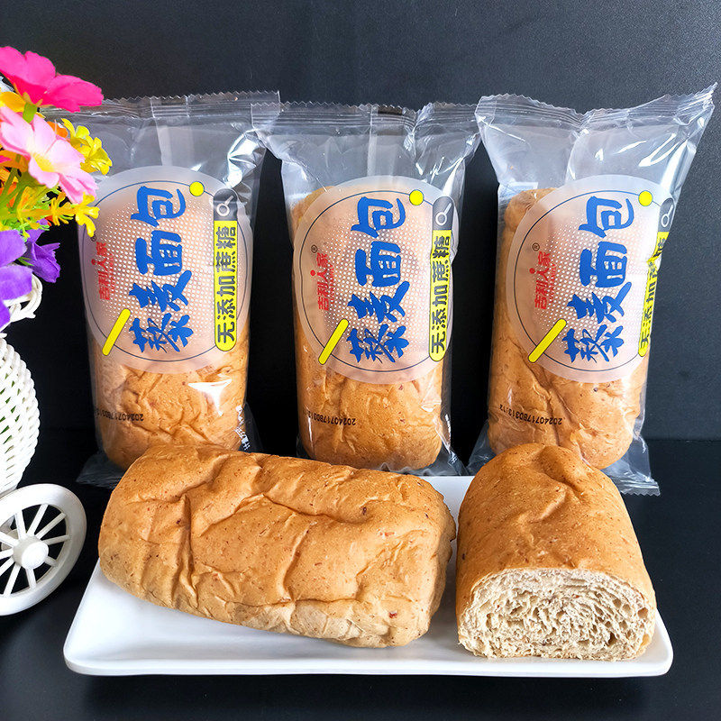 吉利人家藜麦面包500g无添加蔗糖代餐面包瑜伽健身饱腹起酥糕点小