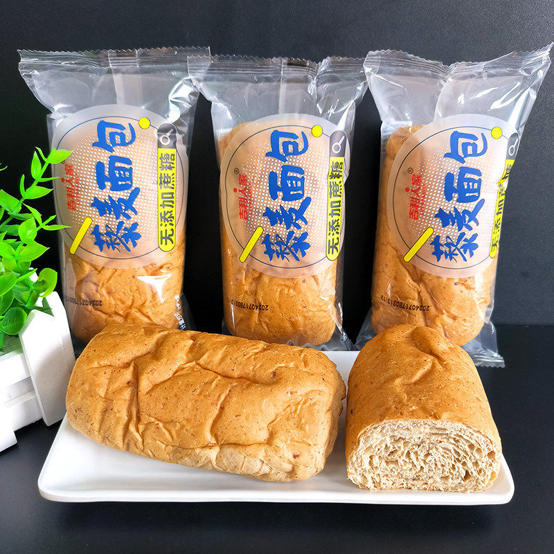 吉利人家藜麦面包500g无添加蔗糖代餐面包瑜伽健身饱腹起酥糕点小