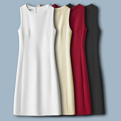 包臀裙连衣裙中裙高腰显瘦职业一步裙气质OL西装 春夏新款 无袖 裙女