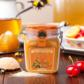 俄罗斯蜂蜜原装 纯正天然野生沙棘蜜结晶白蜜 进口俄森源沙棘蜜罐装