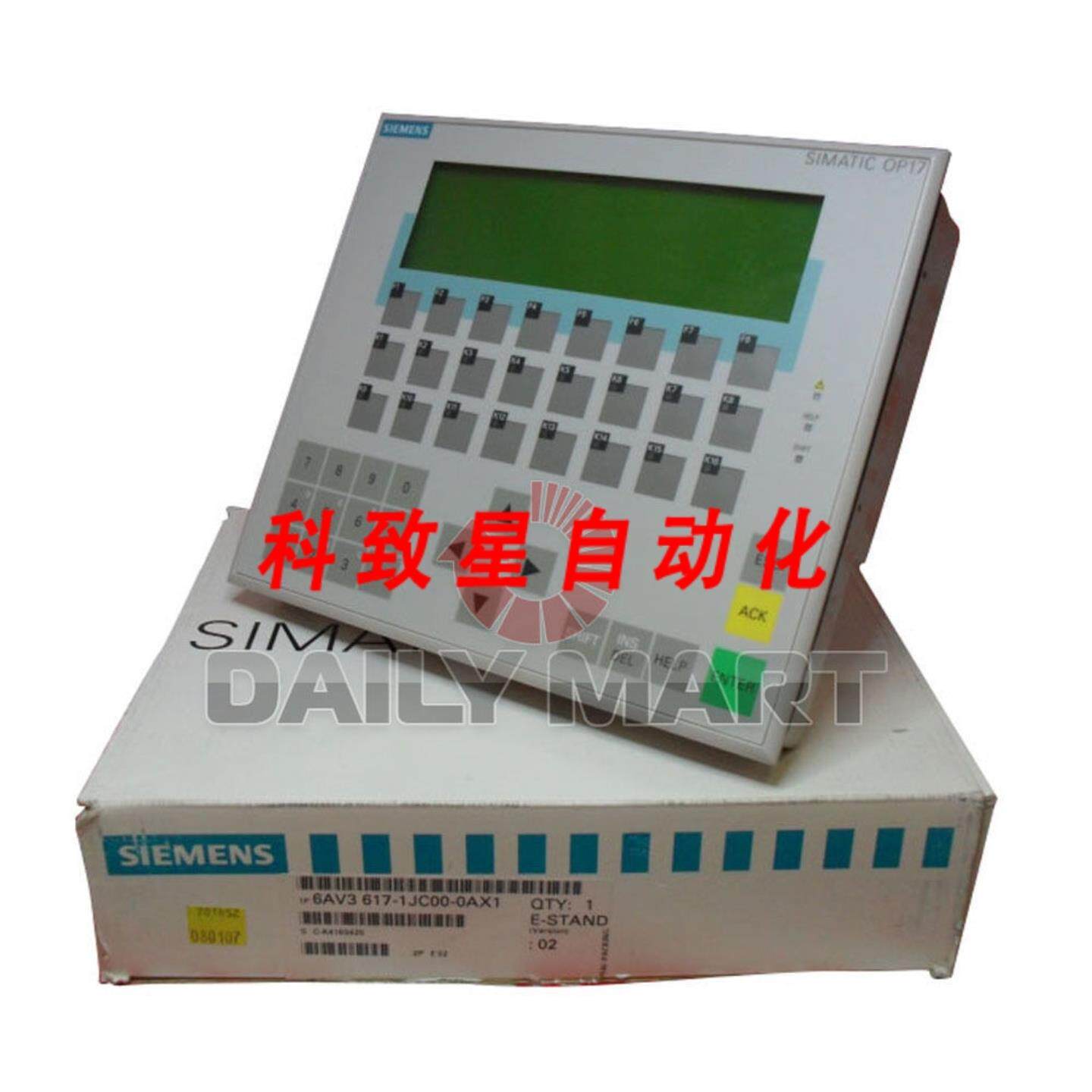 工业配件6AV3617-1JC00-0AX16AV3617-1JC00-0AX1OP17操作面板PLC