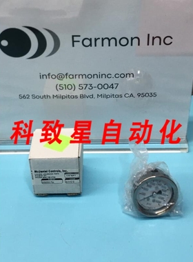 工业配件MCCONTROLS Q3OC PRESSURE GAUGE 0/5000 PSI 1/4 NPT 05