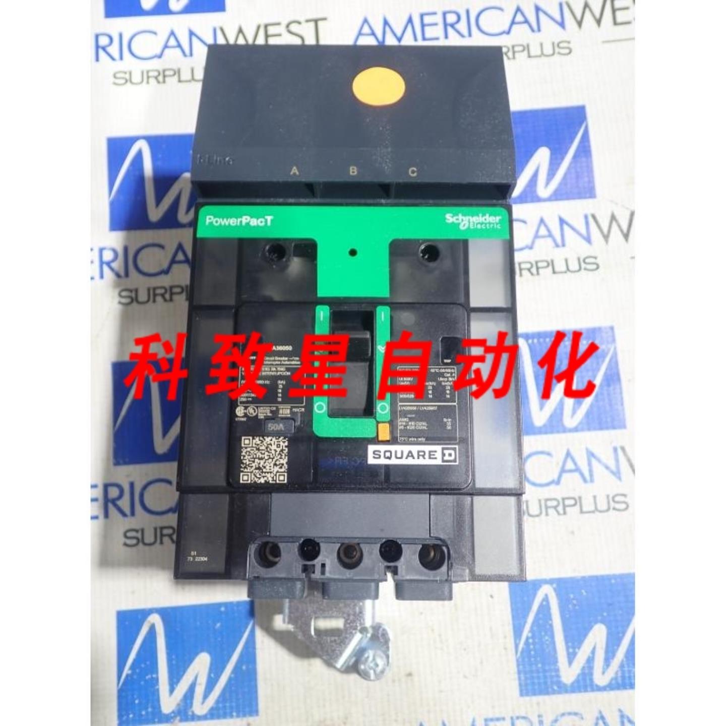 工业配件BDA36050 3极50安培 600伏18KA 480V I-LINE断路器