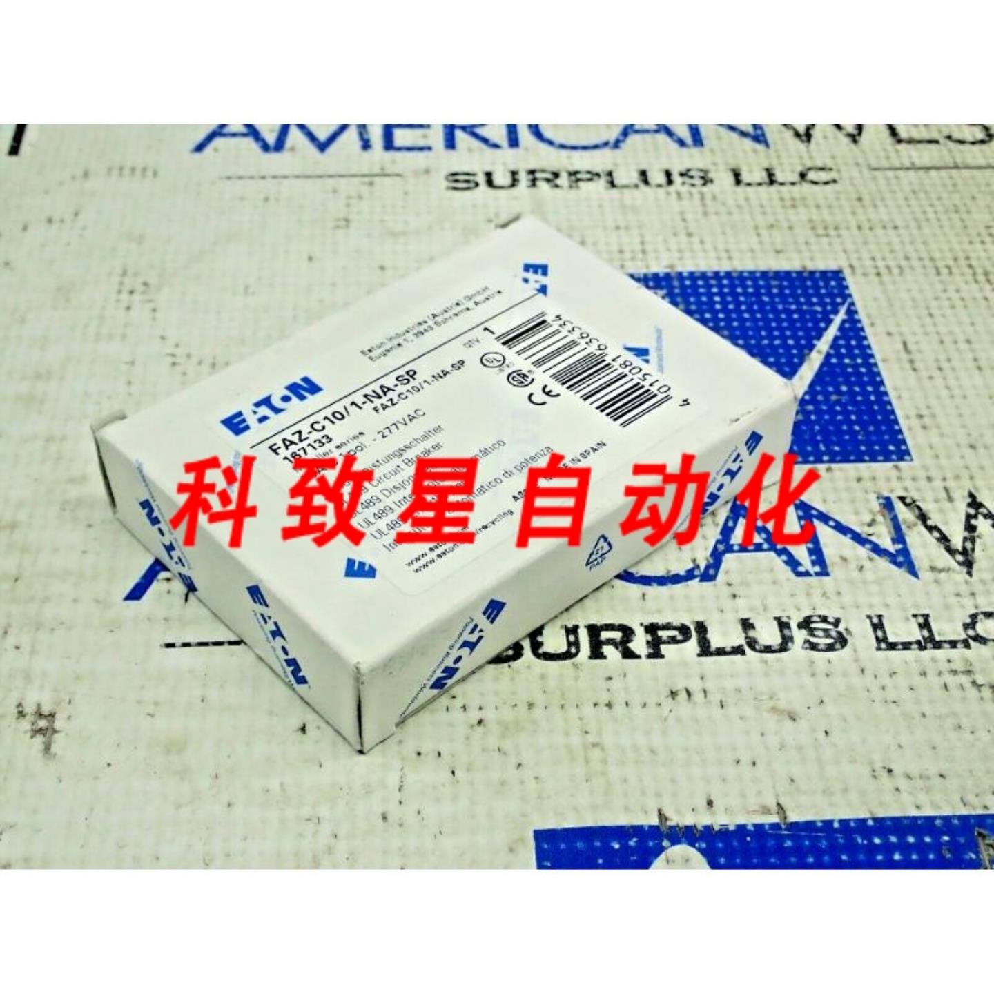 工业配件FAZ-C101-NA-SP 迷你断路器1极277V 10AMP