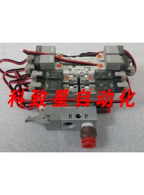 工业配件SS5YJ3阀块带2) SYJ3233 4) SY114-5M0Z阀位于歧管上
