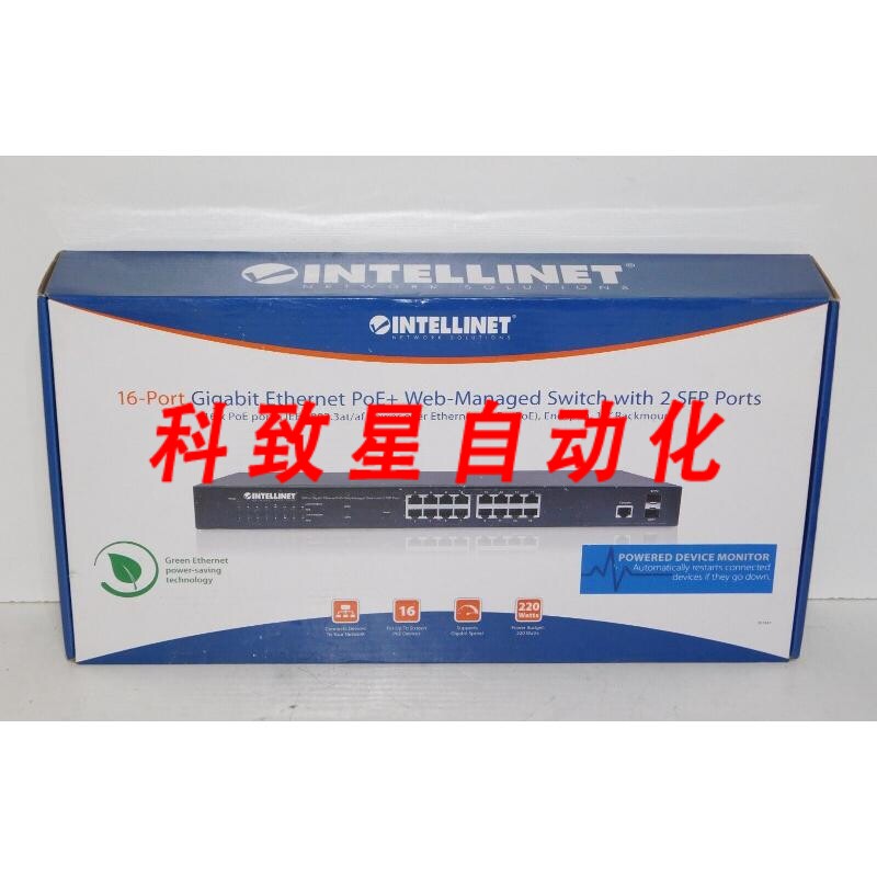 工业配件LINET 561341 16端口千兆以太网POE网络管理交换机 2个SF
