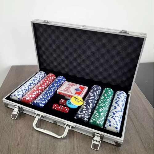 热卖新款poker chips set德州扑克筹码套装手提筹码箱