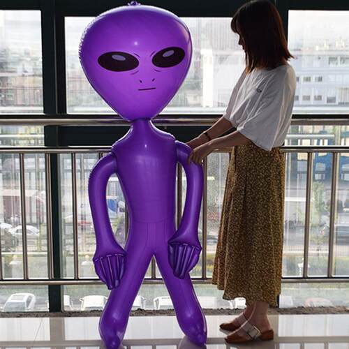 1pc PVC Inflatable Alien Model Movable Props Halloween