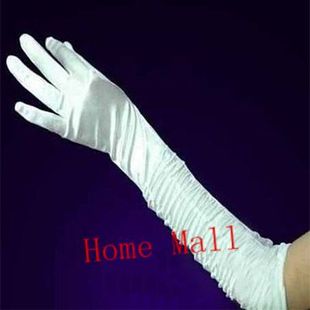 Wedding dress satin gloves white gloves婚纱礼服缎面白色手套