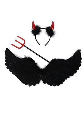 Halloween Angel Elf Little Devil Wings Back Prop 小恶魔翅膀