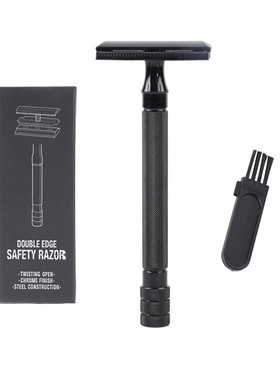 Classic Men Shaver Adjustable Safety Razor Double Edge Stain