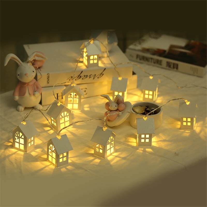 1.5M 10pcs LED Christmas Tree House Style Fairy Light Led