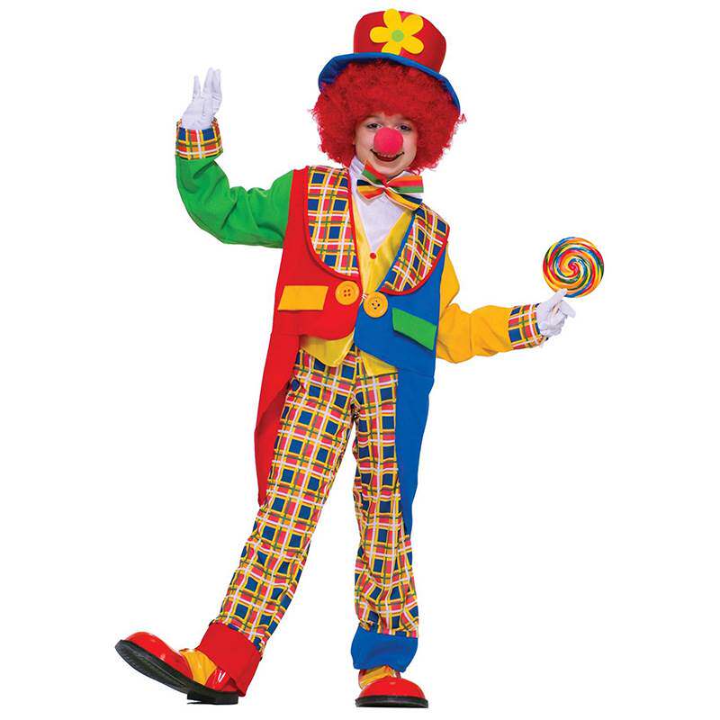 迪士尼 儿童小丑cosplay表演服装Halloween clown 生日派对衣服
