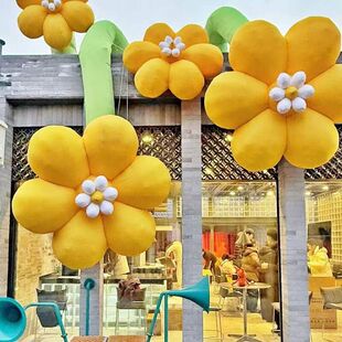 巨型花朵气模卡通花卉春季美陈商业街商场节日布置仿真充气花朵