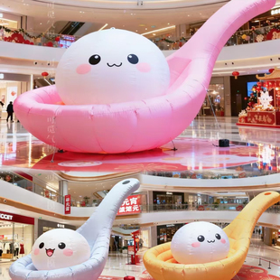 饰 宵充气气模商场商业街景区拍照打卡引流装 2026元 宵节汤圆元