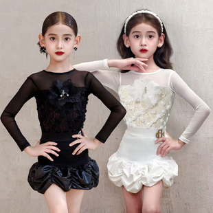 梵蒂恺拉丁舞服女童2025秋季新款高级感少儿练功服儿童演出服套装