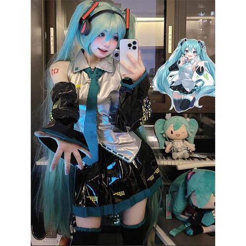 初音未来cos服COS漆皮初音