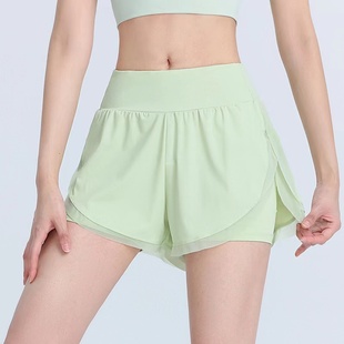 热裤 女夏季 防走光休闲跑步速干透气瑜伽锻炼 高腰健身运动短裤 新款