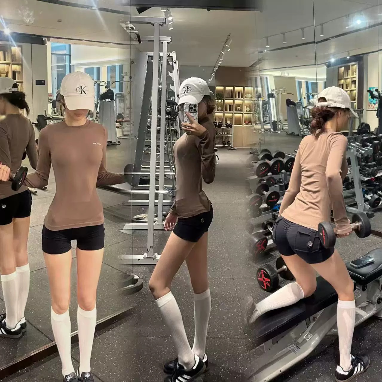 运动上衣长袖瑜伽t恤女速干