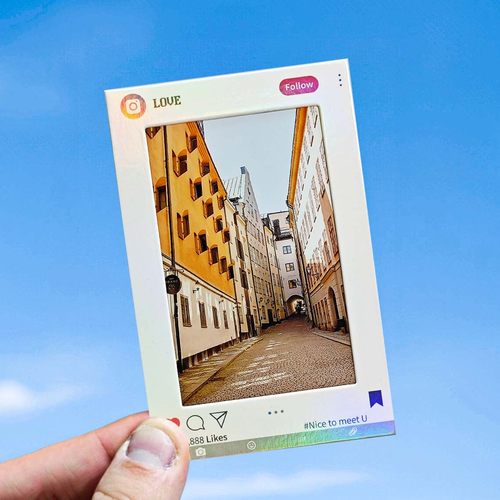 拍立得镭射膜片夹菲林胶片片夹幻灯片空夹光影反转片纸质片框电影