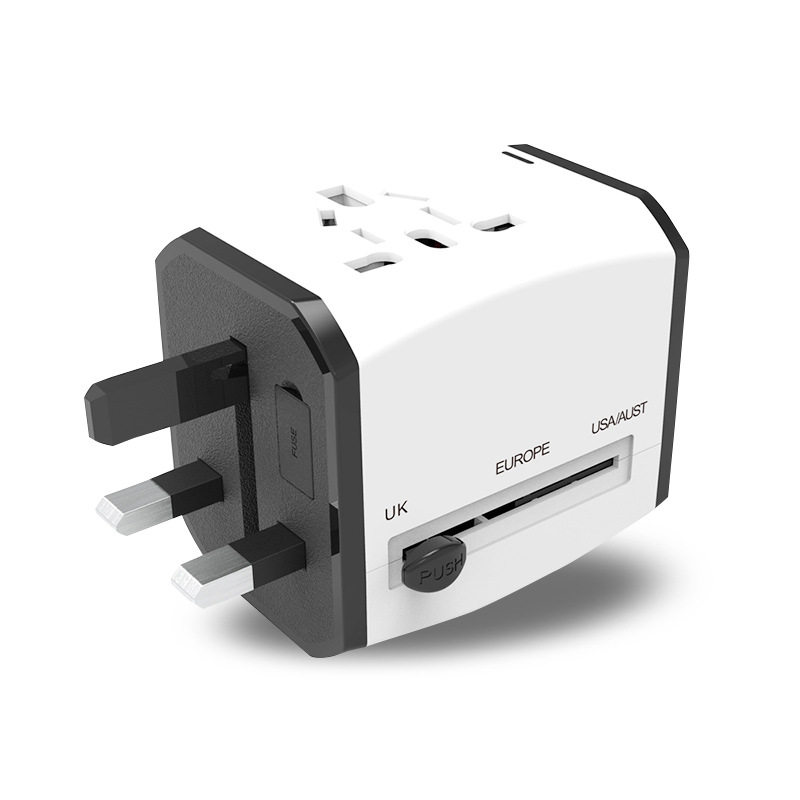 新款2USBTYPE-C多功能转换插头工厂直销3USB多国通用转换插头礼品