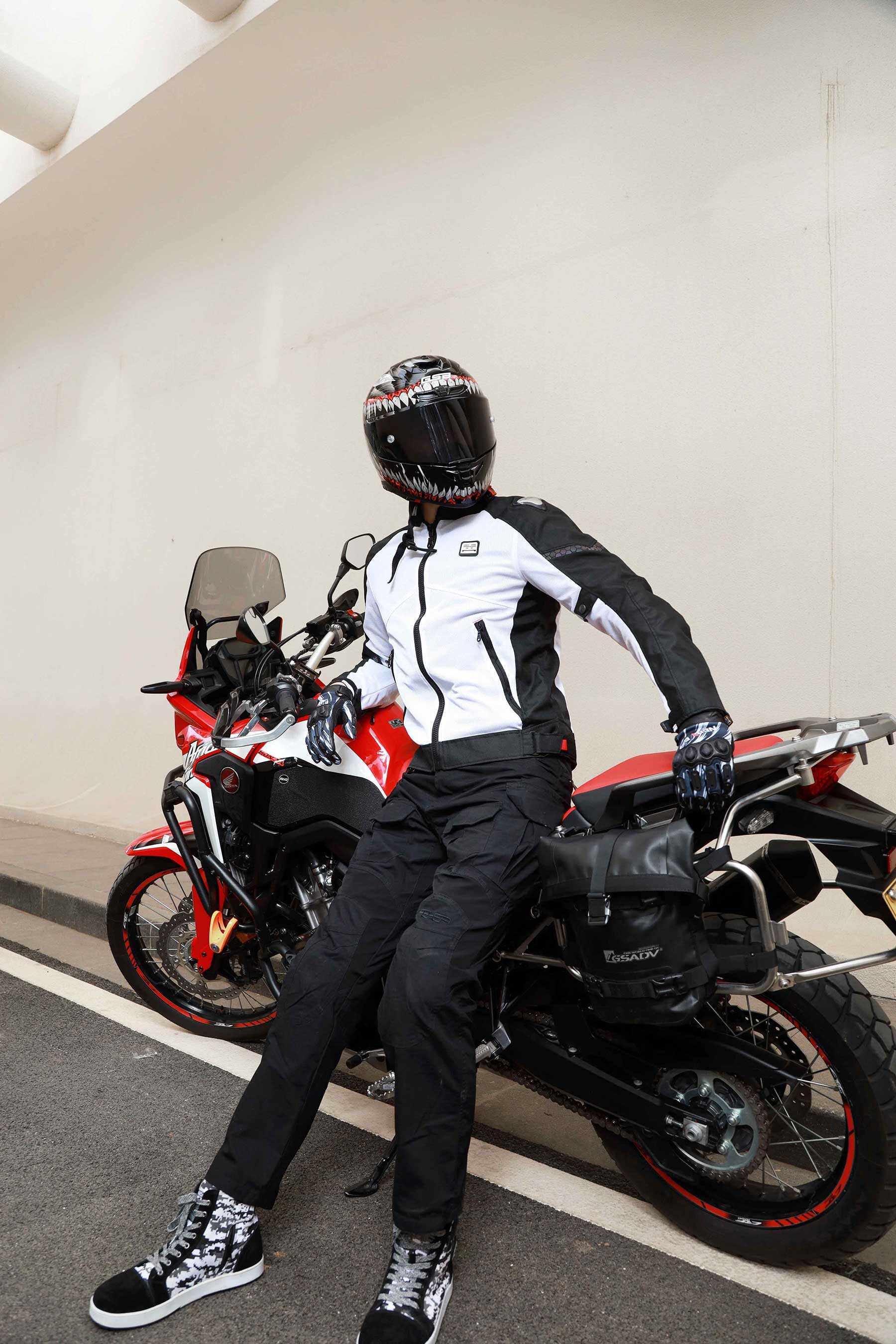 高档feher夏季摩托车骑行服情侣款防摔透气休闲机车骑士服赛车服