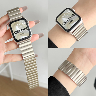 适用华为watch fit4手表带链金属fit4pro智能运动手表链watchfit3代系列夏天新款创意磁吸手链夏季腕表男女款