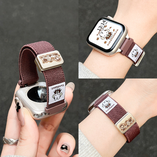 编织磁吸智能手表vivowatch5手环腕带iqoowatch秋冬女款 gt新款 watch 适用vivowatchgt2手表带高颜值女生vivo