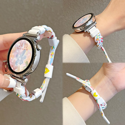 新款适用小米watchs4手表带编织手绳s3女士智能手表xiaomi watch s2替换表链s1pro运动版color2女款夏天腕带