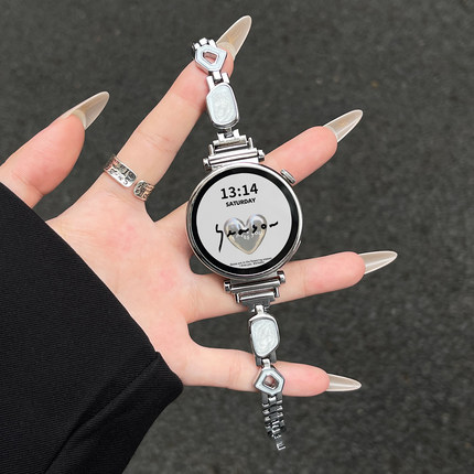 适用小米watchs4手表带链创意新款s3智能手表xiaomi watch s2表链女生s1pro运动版color2女款夏天小香风手链