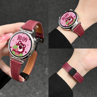 适用华为watch 专用 gt6手表带真皮质watchgt5高级感系列智能运动4pro女表watch3腕表轻奢高端2手表链搭配女款