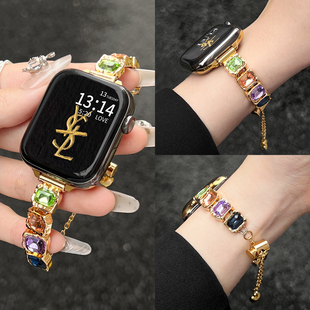 适用vivowatchgt2手表带彩钻手链vivo watch gt高级感3代智能手环vivowatch5女士iqoo蓝牙版iqoowatchgt表链