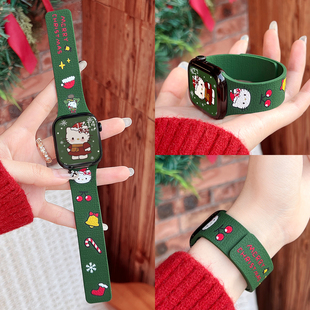 手环iqoowatch新款 圣诞适用vivowatchgt2手表带硅胶磁吸vivo 智能手表vivowatch5女款 gt秋冬季 腕带女生 watch