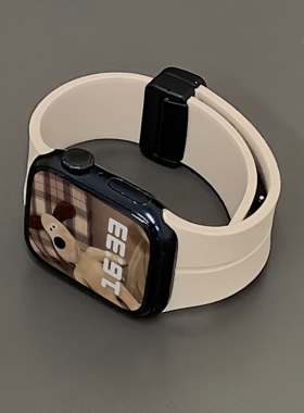 适用小米手环9pro手表带硅胶磁吸8pro代高级感女生watch6的腕带女款redmiwatch5智能运动手表链4红米手带电子