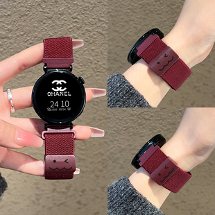 s女款 x2mini手表带编织磁吸oppo 智能运动手环一加手表链2女士秋冬手腕带4pro冬天系列 watch 适用oppo