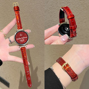 2女士41mm专用表链女款 s4sport智能运动手表s3腕带高级感新款 watch 适用小米watchs4手表带创意真皮质xiaomi