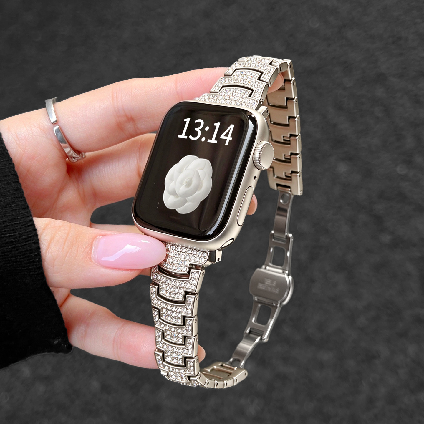 适合iwatchs12手表带新品金属applewatchs11苹果智能10代高颜值女款9系列搭配手链款8女生se3腕带高级感小众