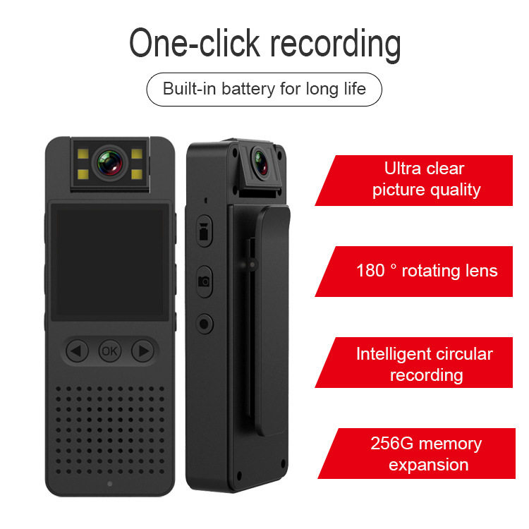 新品CS06wifi高清摄像头手持背夹摄像机1080p执法记录仪运动相机