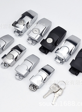 C-413-3工具箱侧边锁锌合金搭扣迫紧式调节门扣机箱机柜DKS防水锁