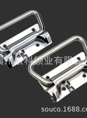 UWUASP102拉手不锈钢304折叠弹簧提手箱体XAJ56/1工业自动把手