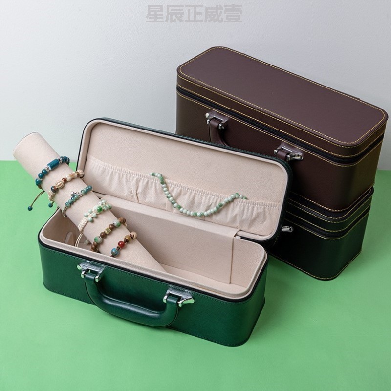 饰品高级盒子精致专用收纳盒存放便携新款珠宝首饰轻奢耳钉戒指盒
