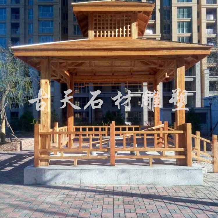 河北供应现代时尚木亭花架 木长廊走廊 木质葡萄架 防腐木亭
