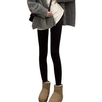 加绒秋冬外穿瑜伽健身紧身打底裤