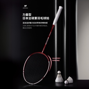 MATRIX MASTER矩阵大师力量型贝利亚尔全碳素羽毛球拍 （单支装）