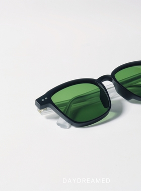 韩版UV400方形撞色设计太阳眼镜