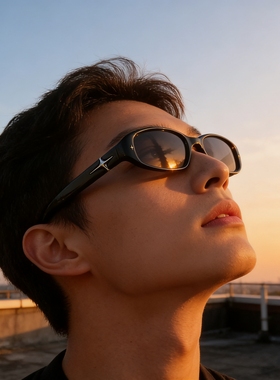 韩版UV400防紫外线近视墨镜